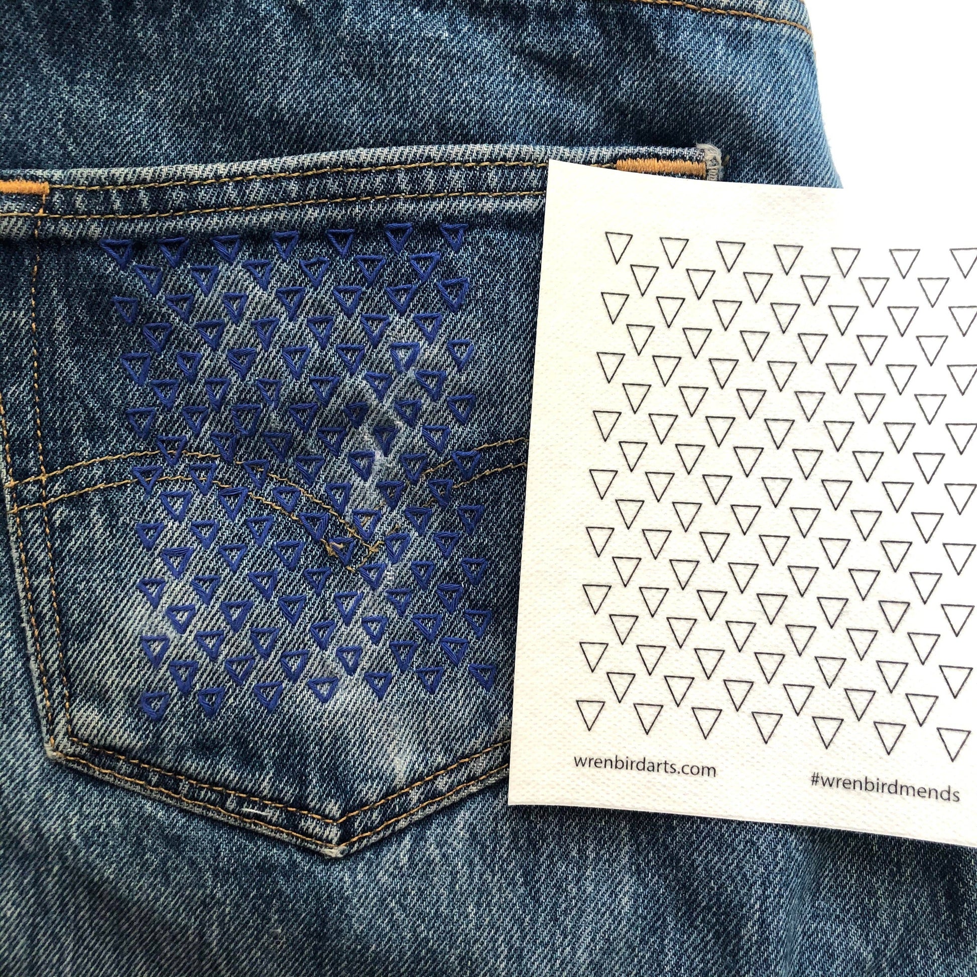 Washable Mending Transfers #4 Green Patterns - SLOLife Studio & Mercantile