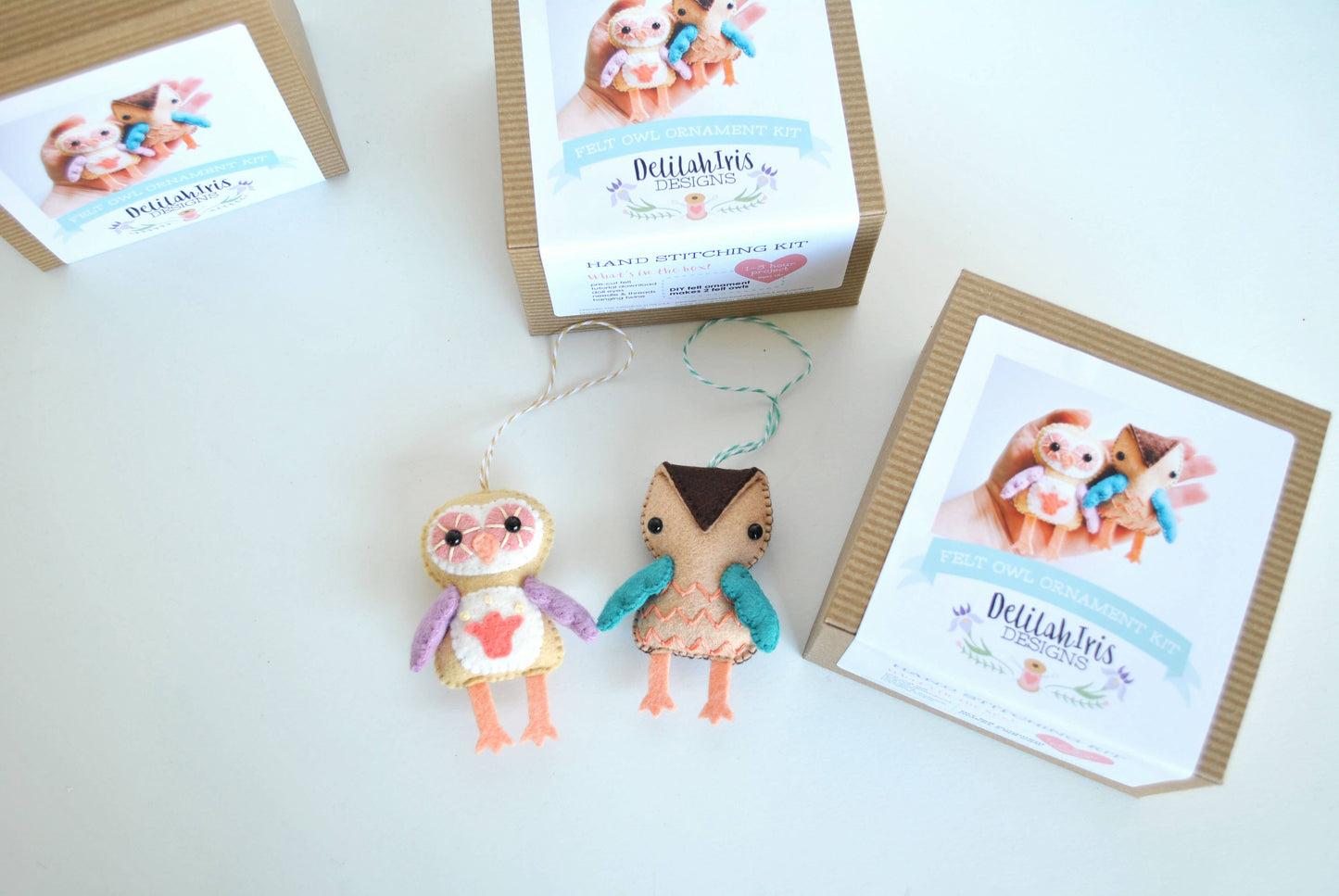 Owl Felt Ornament Sewing Kit