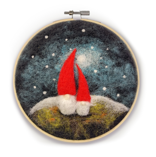 Gnomes in a Hoop Needle Felting Kit - SLOLife Studio & Mercantile