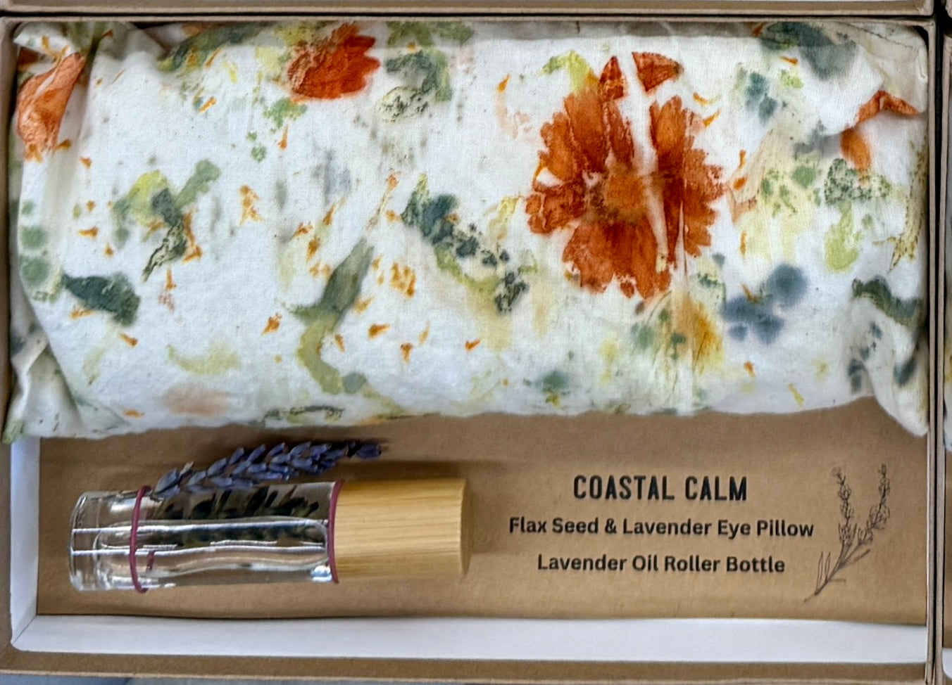 Coastal Calm Lavender and Flax Eye Pillow Set