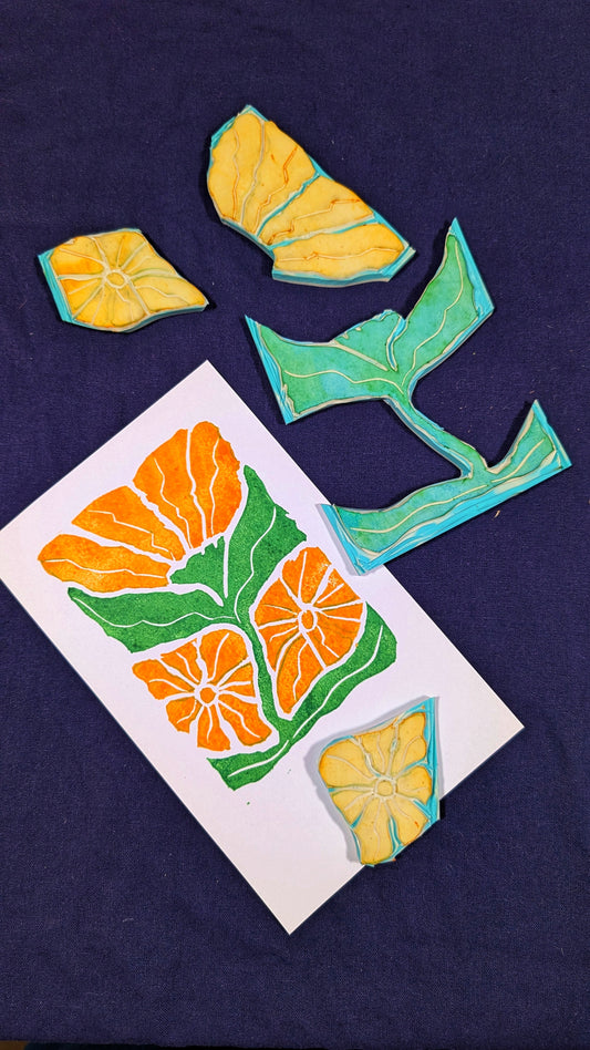 Intermediate Block Printing: Multi-Color Designs