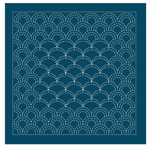 Sashiko Nagomi Seigaiha H-2134