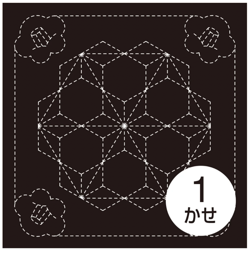 Sashiko Sampler Camelia and Tobi-Asanoha