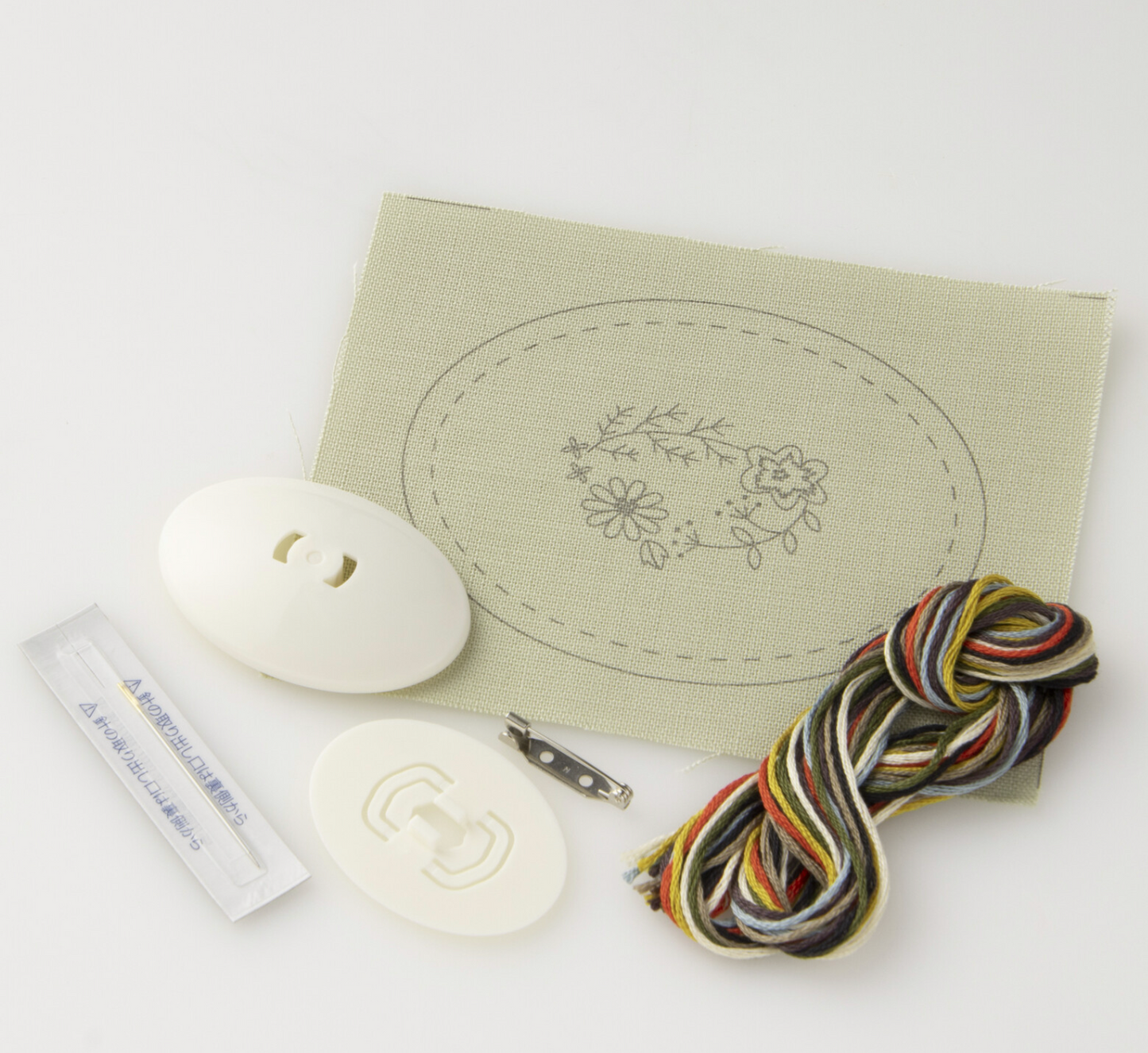 Wild Flower Embroidery Brooch Kit