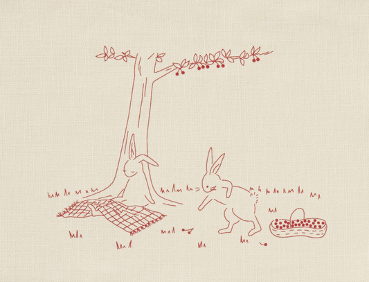 Bunny Picnic Embroidery Kit
