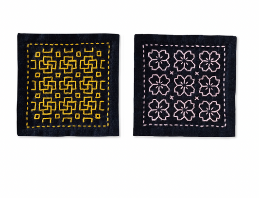 Sashiko sampler Coasters