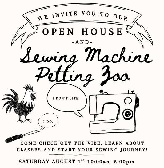 Open House and Sewing Machine Petting Zoo
