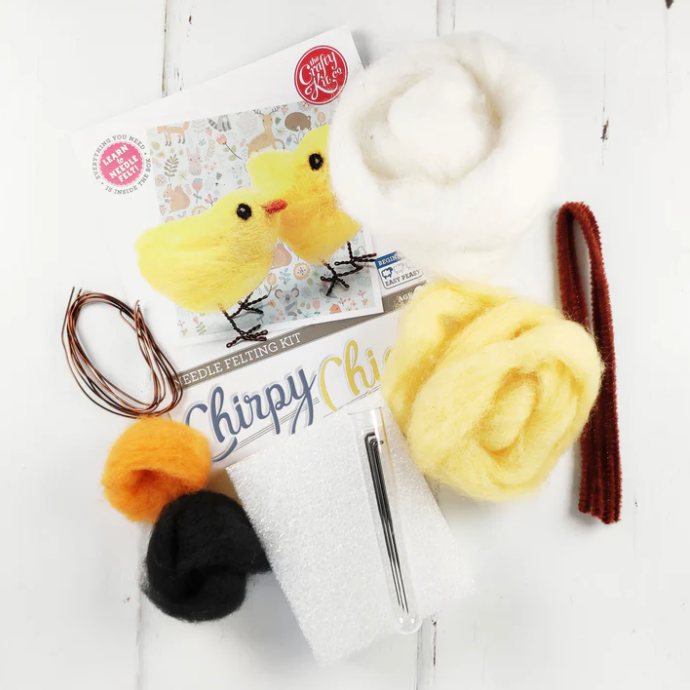 Chirpy Chicks - Needle Felting Kit