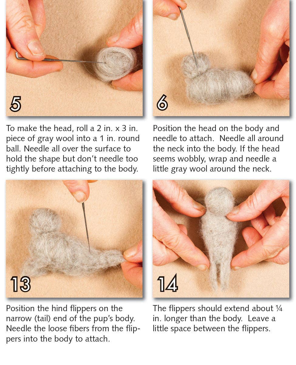 Seal Pups Felting Kit