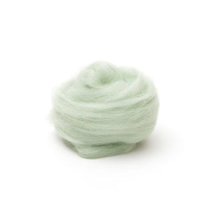 Mint Corriedale Wool Roving 1 oz.