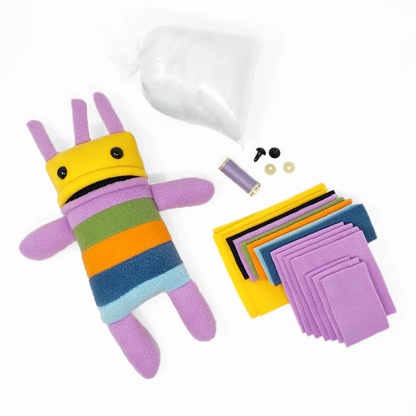 Mini Creature DIY Plush Sewing Kit - Yellow