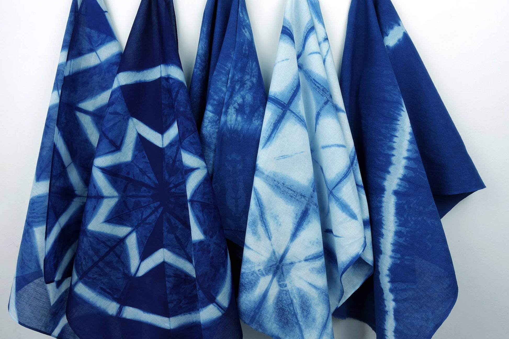 Yamato Indigo Shibori Kit (Bandana + Tenugui) - SLOLife Studio & Mercantile