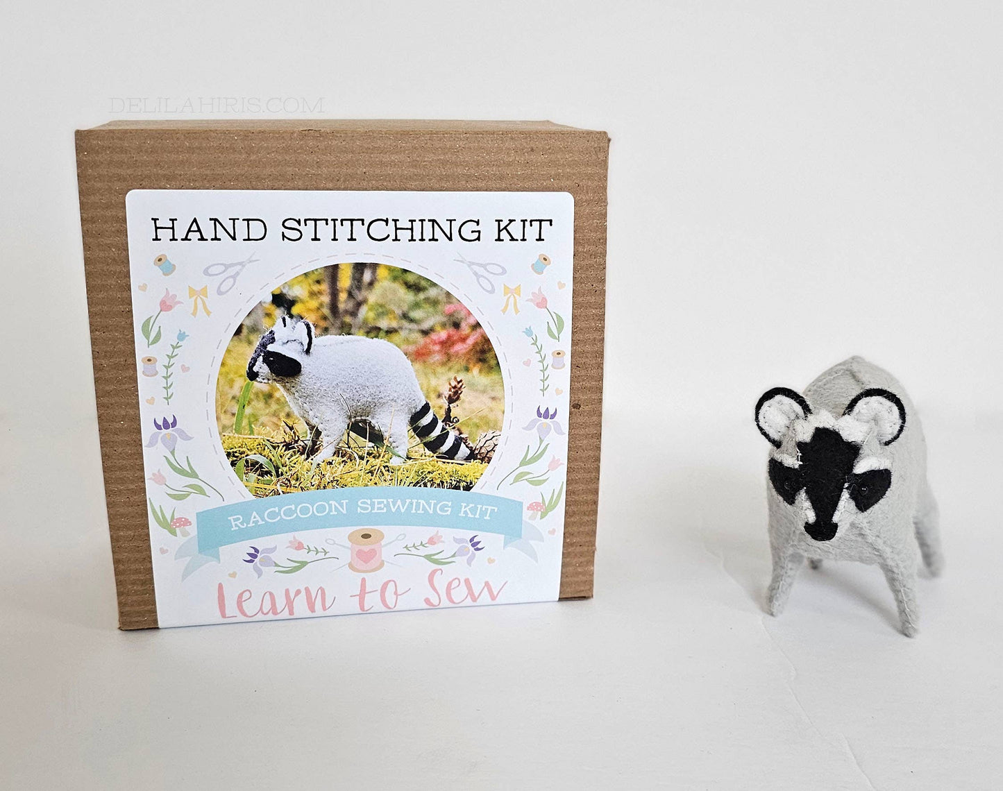 Felt Raccoon Sewing Kit