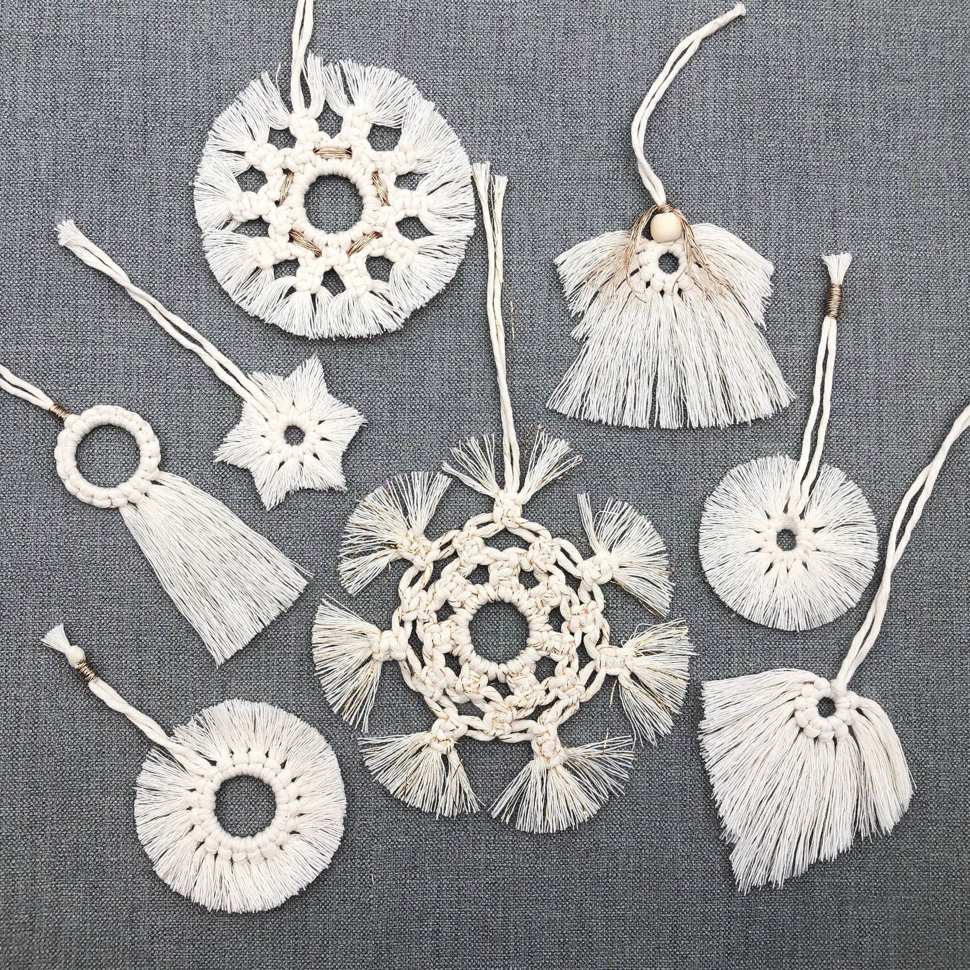 Macramé Snowflake Decorations Kit - SLOLife Studio & Mercantile