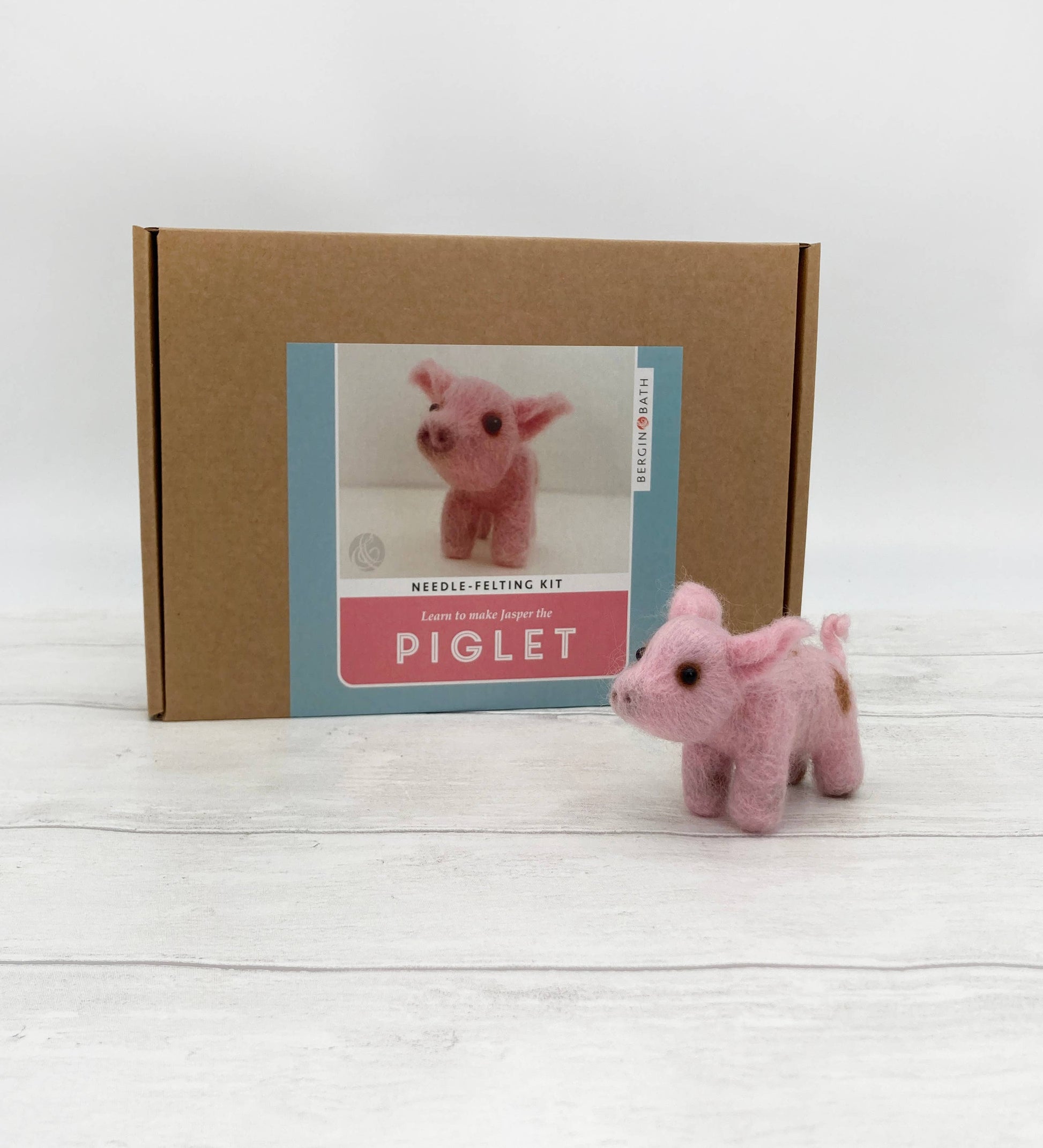 Needle Felting Piglet Kit - SLOLife Studio & Mercantile