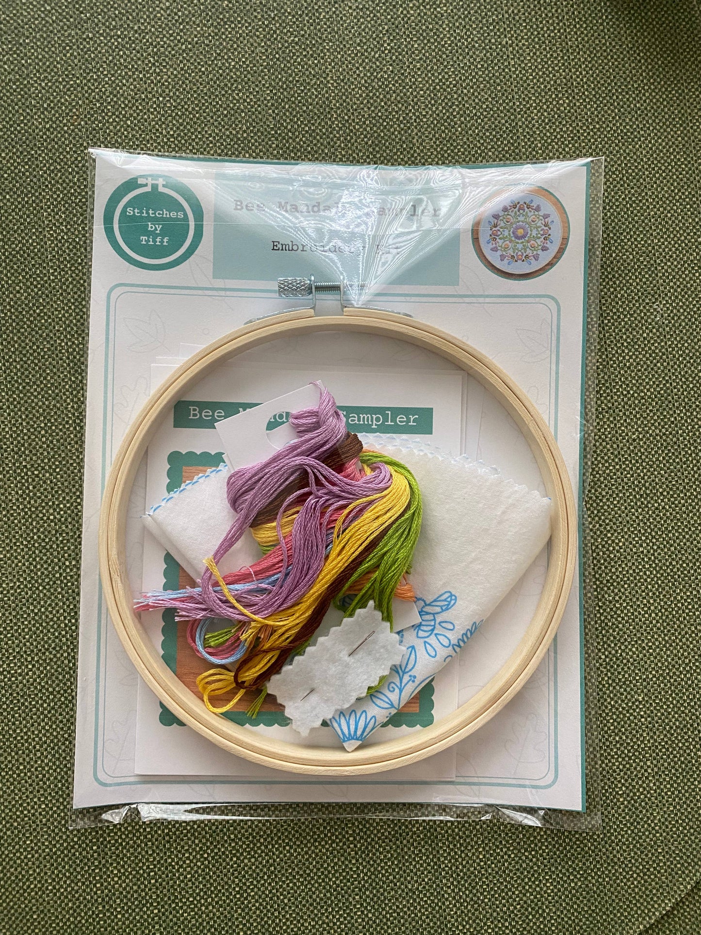 Bee Mandala Embroidery Kit