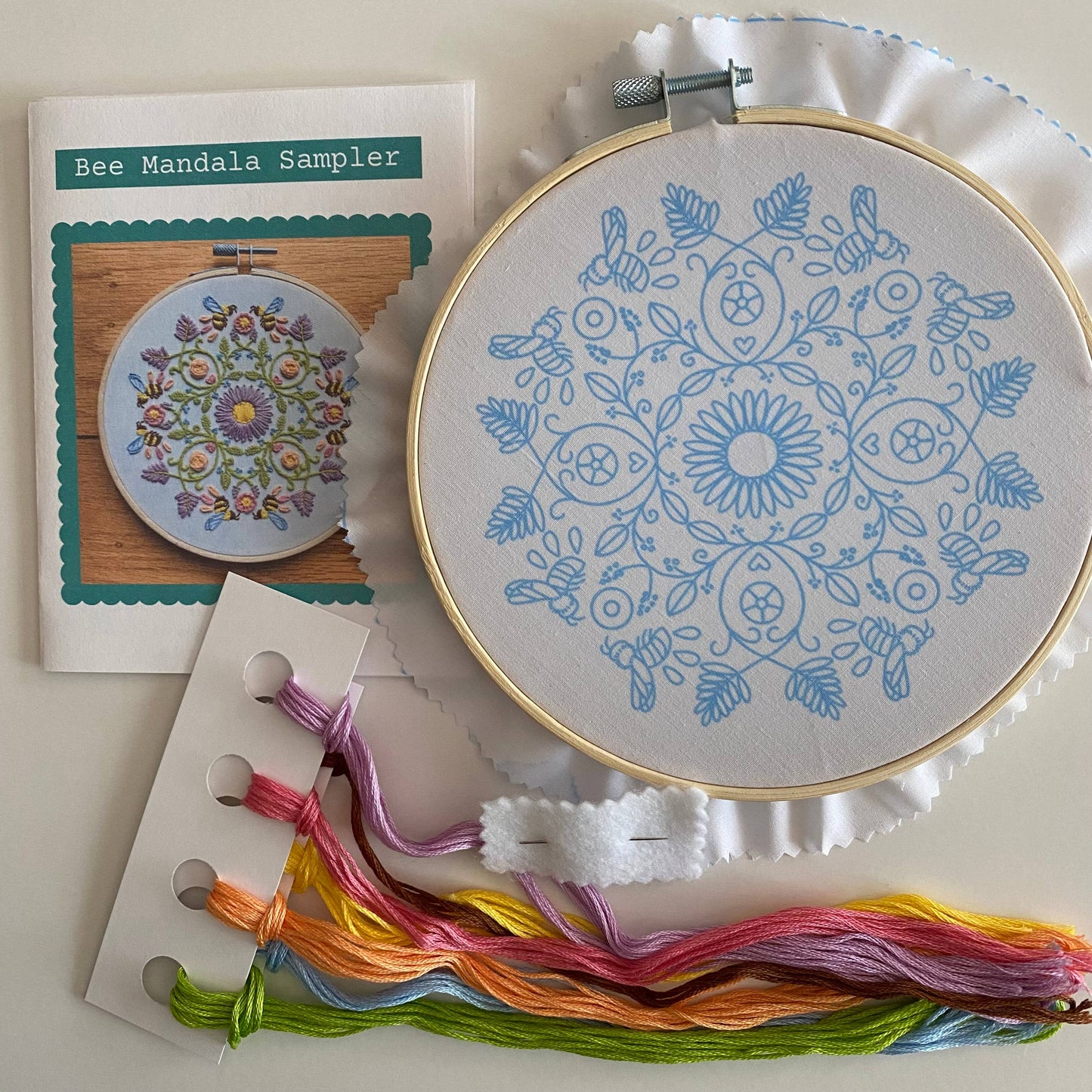 Bee Mandala Embroidery Kit