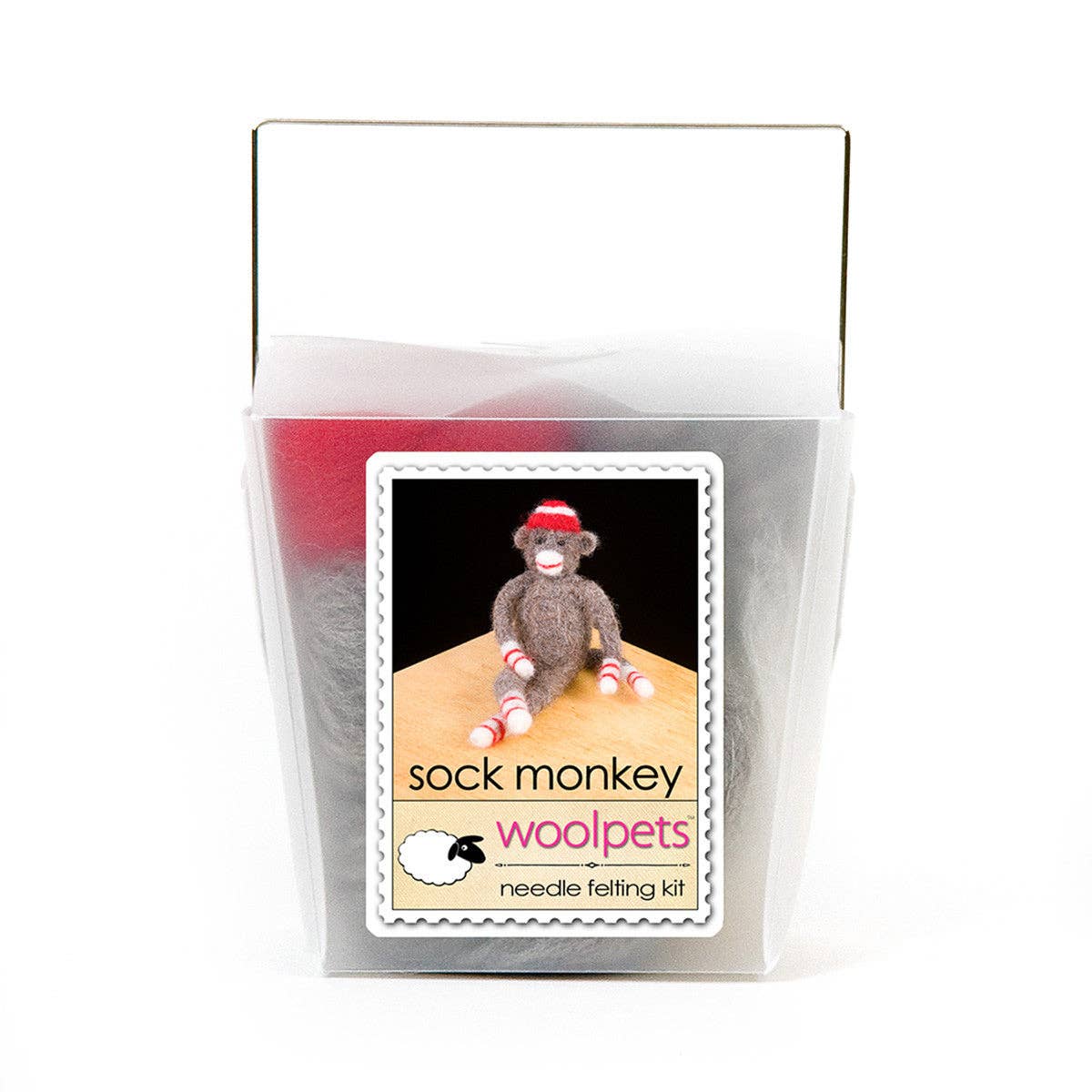 Sock Monkey Felting Kit - SLOLife Studio & Mercantile
