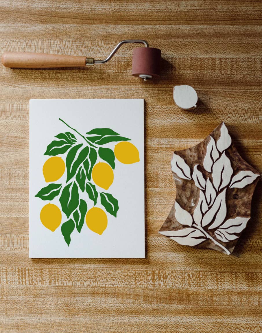 Lemon Branch Wood Block Printing kit - SLOLife Studio & Mercantile