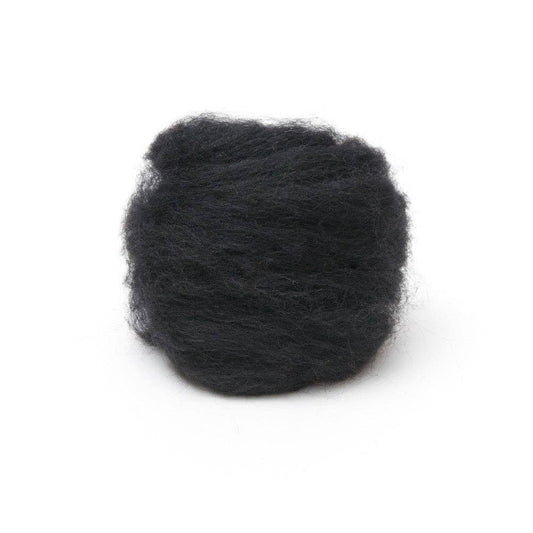 Black Corriedale Wool Roving 1 oz.