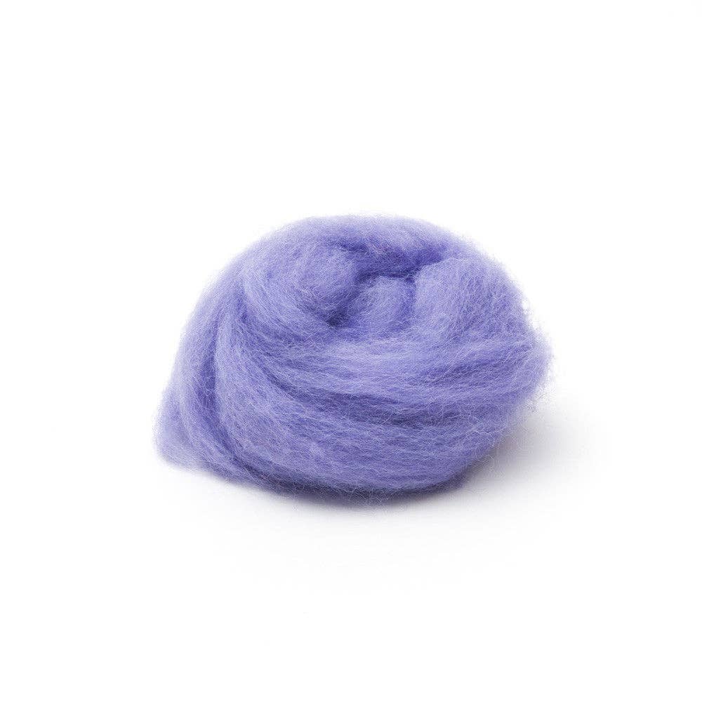 Lavender Corriedale Wool Roving 1 oz.