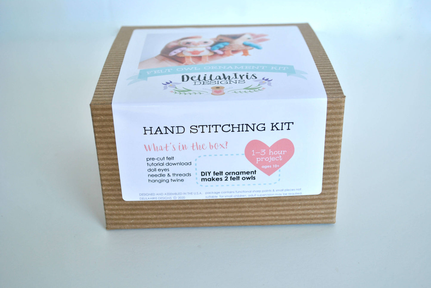 Owl Felt Ornament Sewing Kit