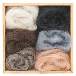Neutral Wool Roving Set